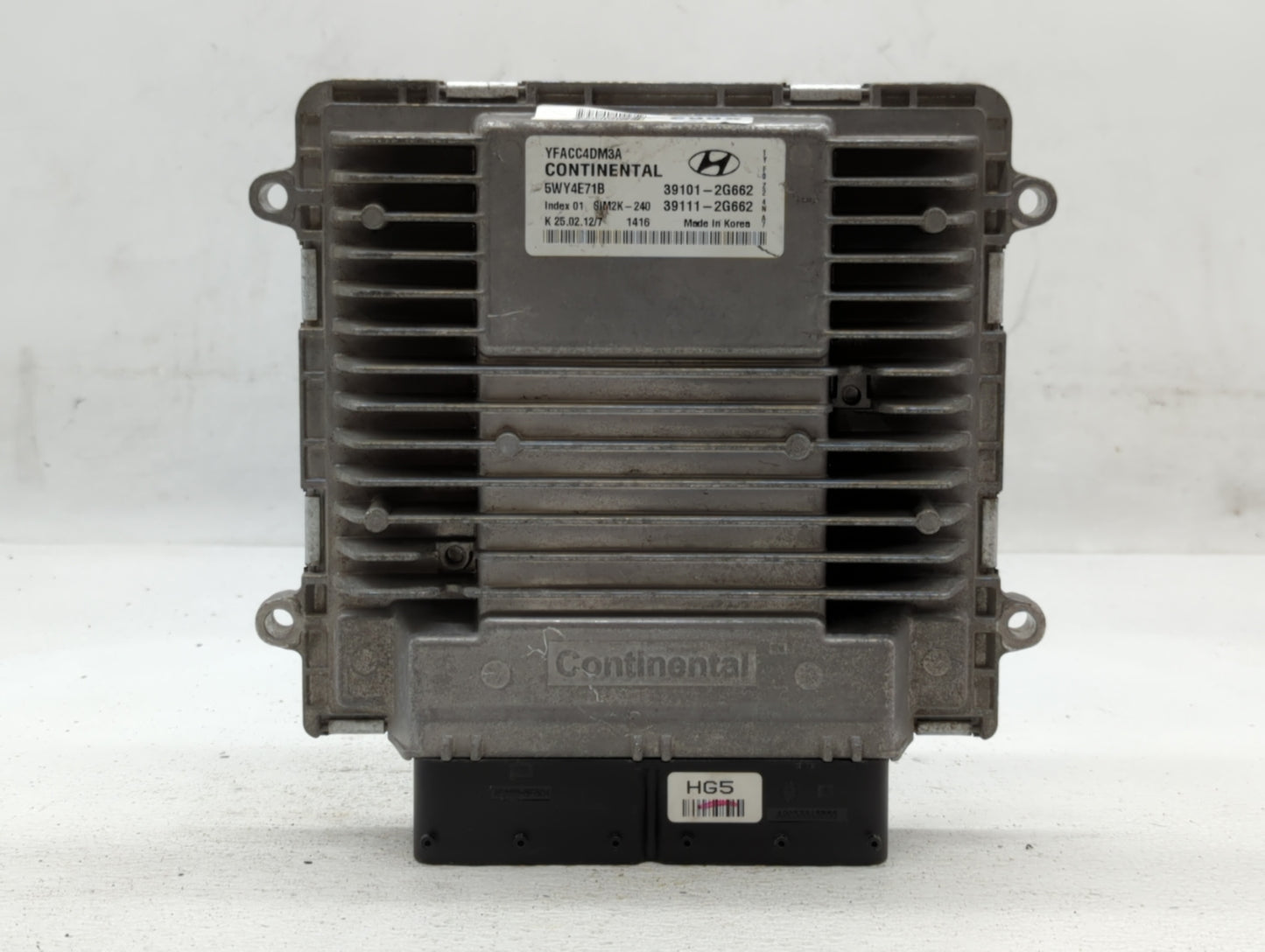 2011-2014 Hyundai Sonata PCM Engine Control Computer ECU ECM PCU OEM P/N:39101-2G663 Fits Fits 2011 2012 2013 2014 OEM Used 