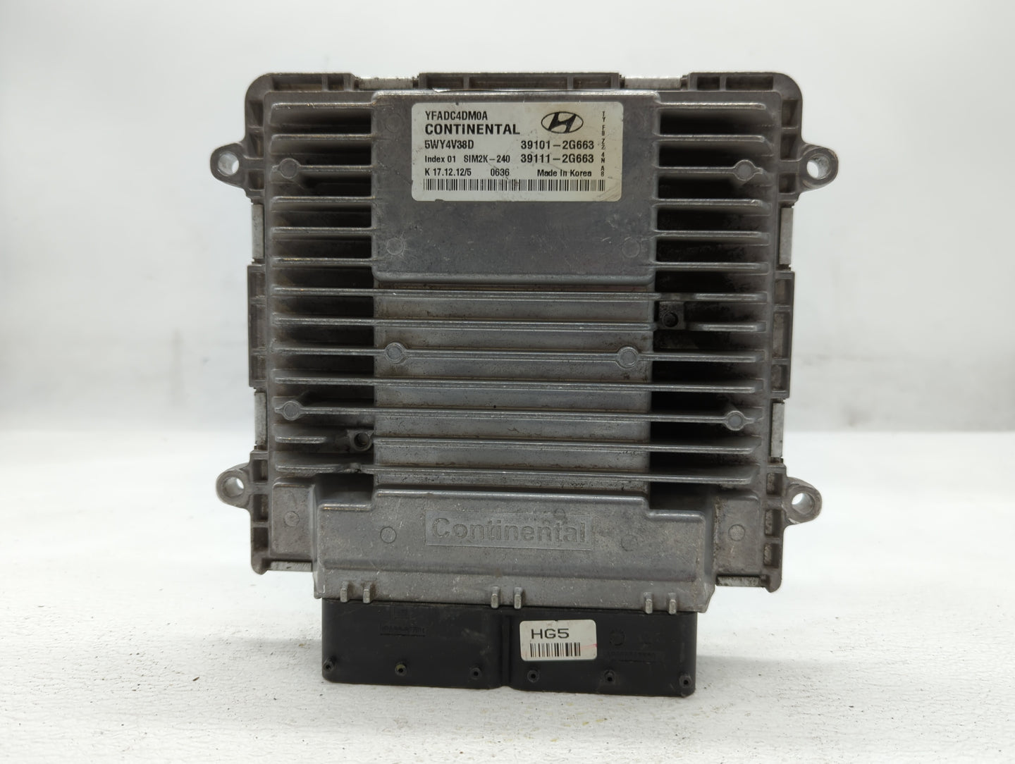 2011-2014 Hyundai Sonata PCM Engine Control Computer ECU ECM PCU OEM P/N:39101-2G663 Fits Fits 2011 2012 2013 2014 OEM Used 