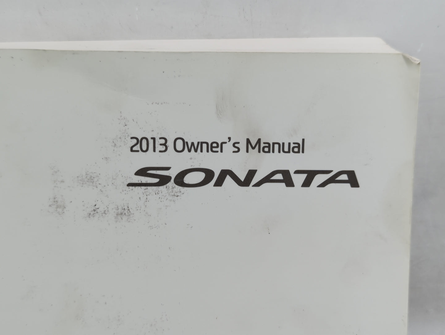 2013 Hyundai Sonata Owners Manual Book Guide OEM Used Auto Parts - Oemusedautoparts1.com