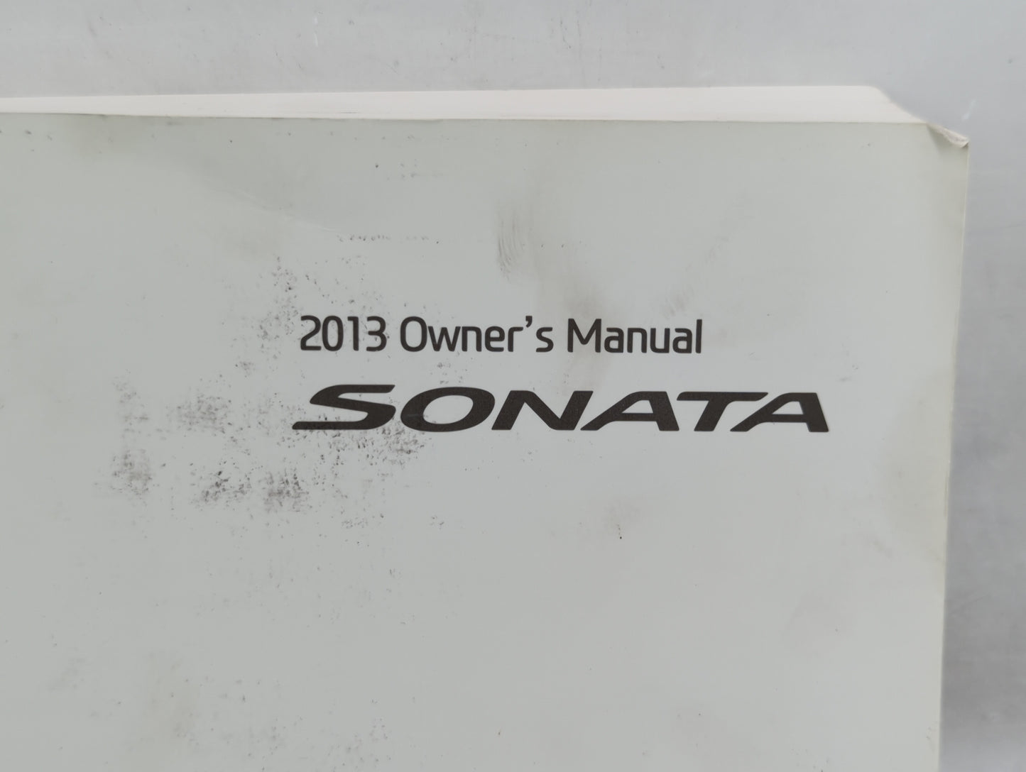 2013 Hyundai Sonata Owners Manual Book Guide OEM Used Auto Parts - Oemusedautoparts1.com