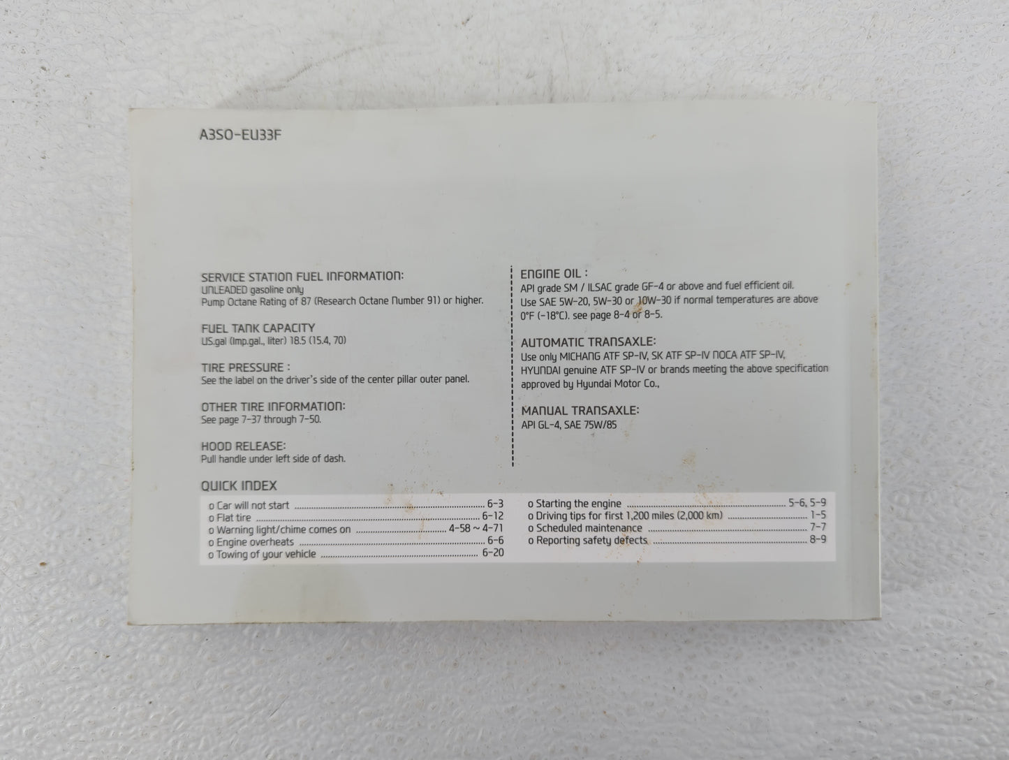 2013 Hyundai Sonata Owners Manual Book Guide OEM Used Auto Parts - Oemusedautoparts1.com