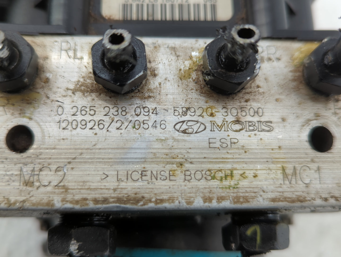 2011-2013 Hyundai Sonata ABS Pump Control Module Replacement P/N:58920-3Q500 Fits Fits 2011 2012 2013 OEM Used Auto Parts - 
