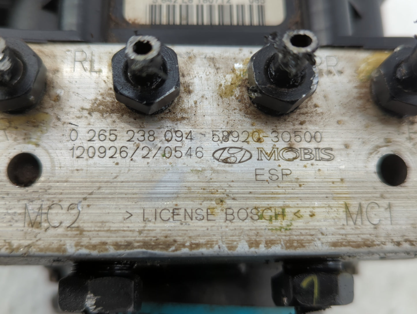 2011-2013 Hyundai Sonata ABS Pump Control Module Replacement P/N:58920-3Q500 Fits Fits 2011 2012 2013 OEM Used Auto Parts - 