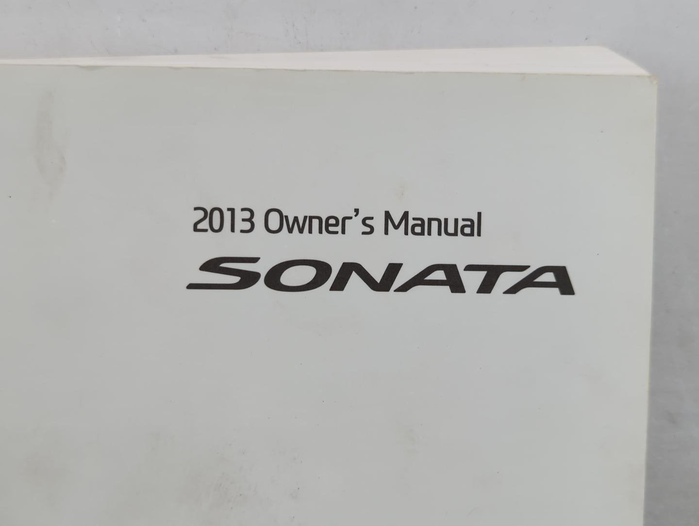 2013 Hyundai Sonata Owners Manual Book Guide OEM Used Auto Parts - Oemusedautoparts1.com