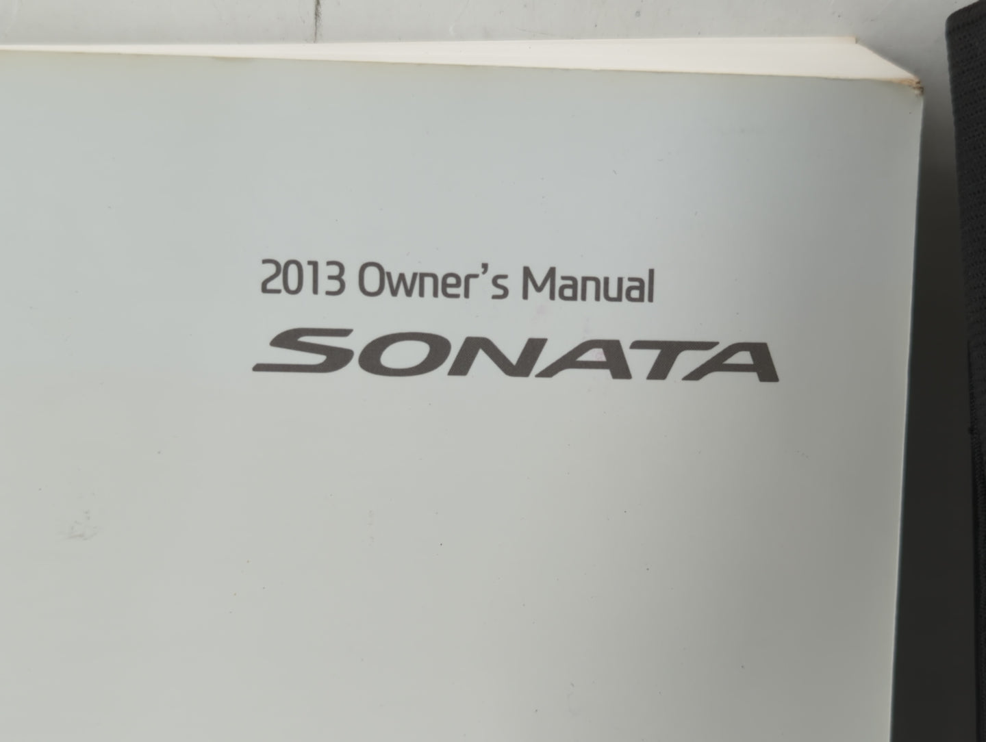 2013 Hyundai Sonata Owners Manual Book Guide P/N:A3S0-EU23A OEM Used Auto Parts - Oemusedautoparts1.com
