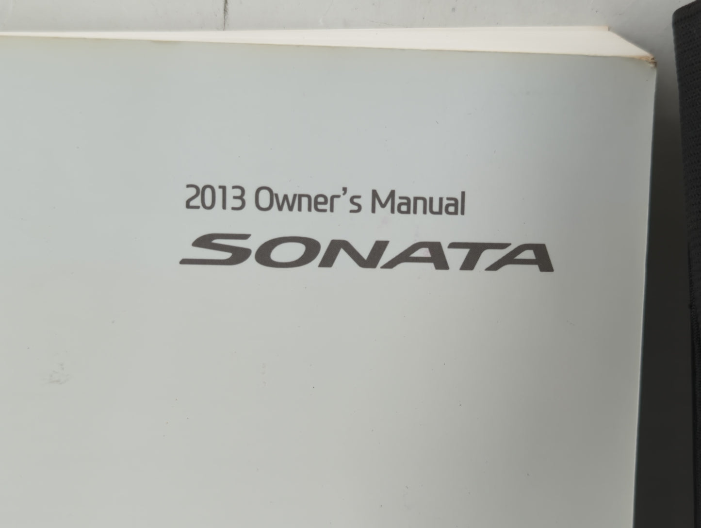 2013 Hyundai Sonata Owners Manual Book Guide P/N:A3S0-EU23A OEM Used Auto Parts - Oemusedautoparts1.com