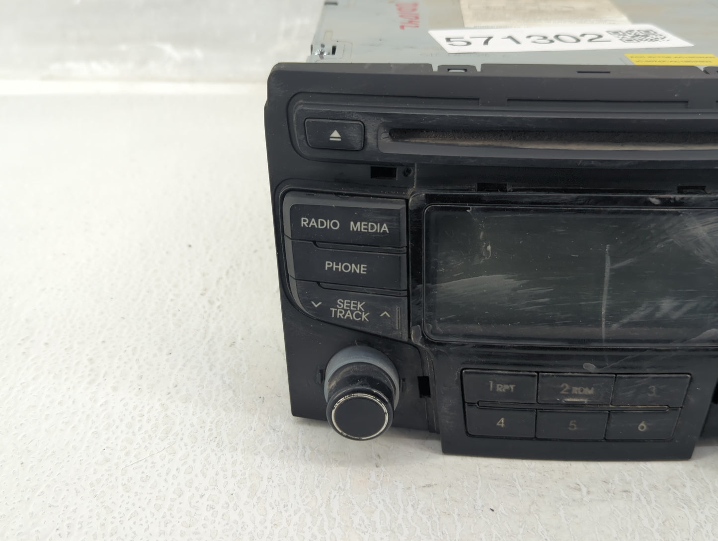 2012-2014 Hyundai Sonata Radio AM FM Cd Player Receiver Replacement P/N:96180-3Q700 Fits Fits 2012 2013 2014 OEM Used Auto P