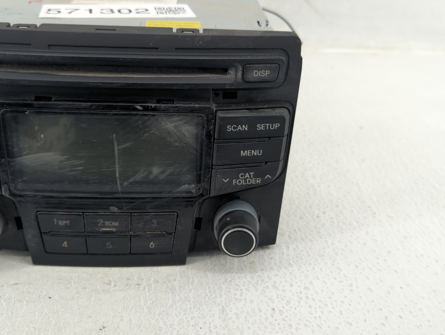 2012-2014 Hyundai Sonata Radio AM FM Cd Player Receiver Replacement P/N:96180-3Q700 Fits Fits 2012 2013 2014 OEM Used Auto P