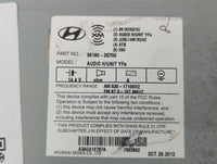 2013-2014 Hyundai Sonata Am Fm Cd Player Radio Receiver 573174 - Oemusedautoparts1.com