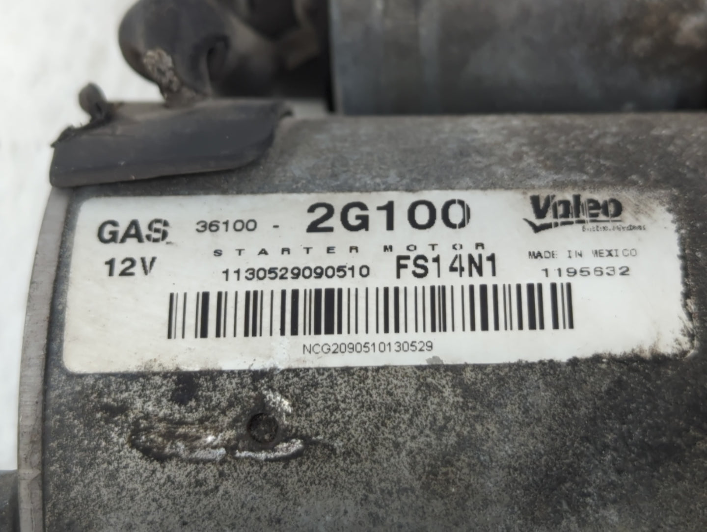2008-2014 Hyundai Sonata Car Starter Motor Solenoid OEM P/N:2G100 Fits Fits 2008 2009 2010 2011 2012 2013 2014 OEM Used Auto