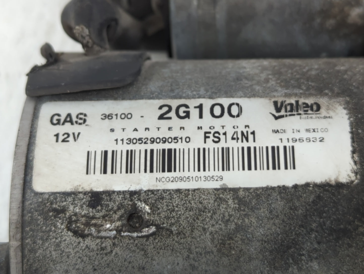 2008-2014 Hyundai Sonata Car Starter Motor Solenoid OEM P/N:2G100 Fits Fits 2008 2009 2010 2011 2012 2013 2014 OEM Used Auto