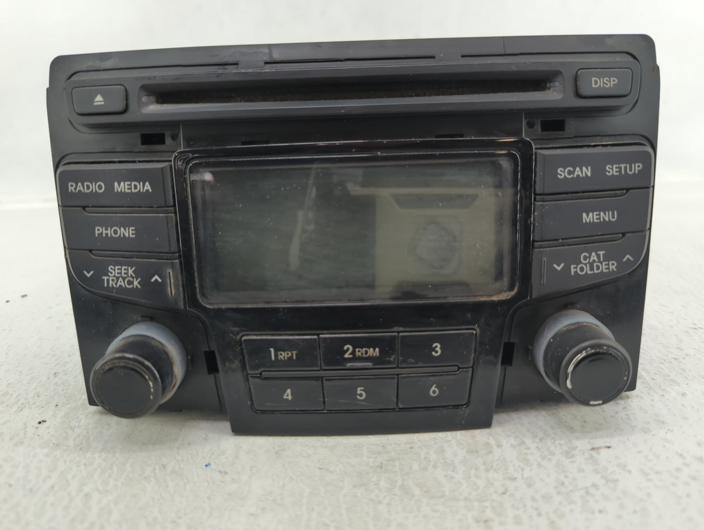 2012-2014 Hyundai Sonata Radio AM FM Cd Player Receiver Replacement P/N:96180-3Q700 Fits Fits 2012 2013 2014 OEM Used Auto P