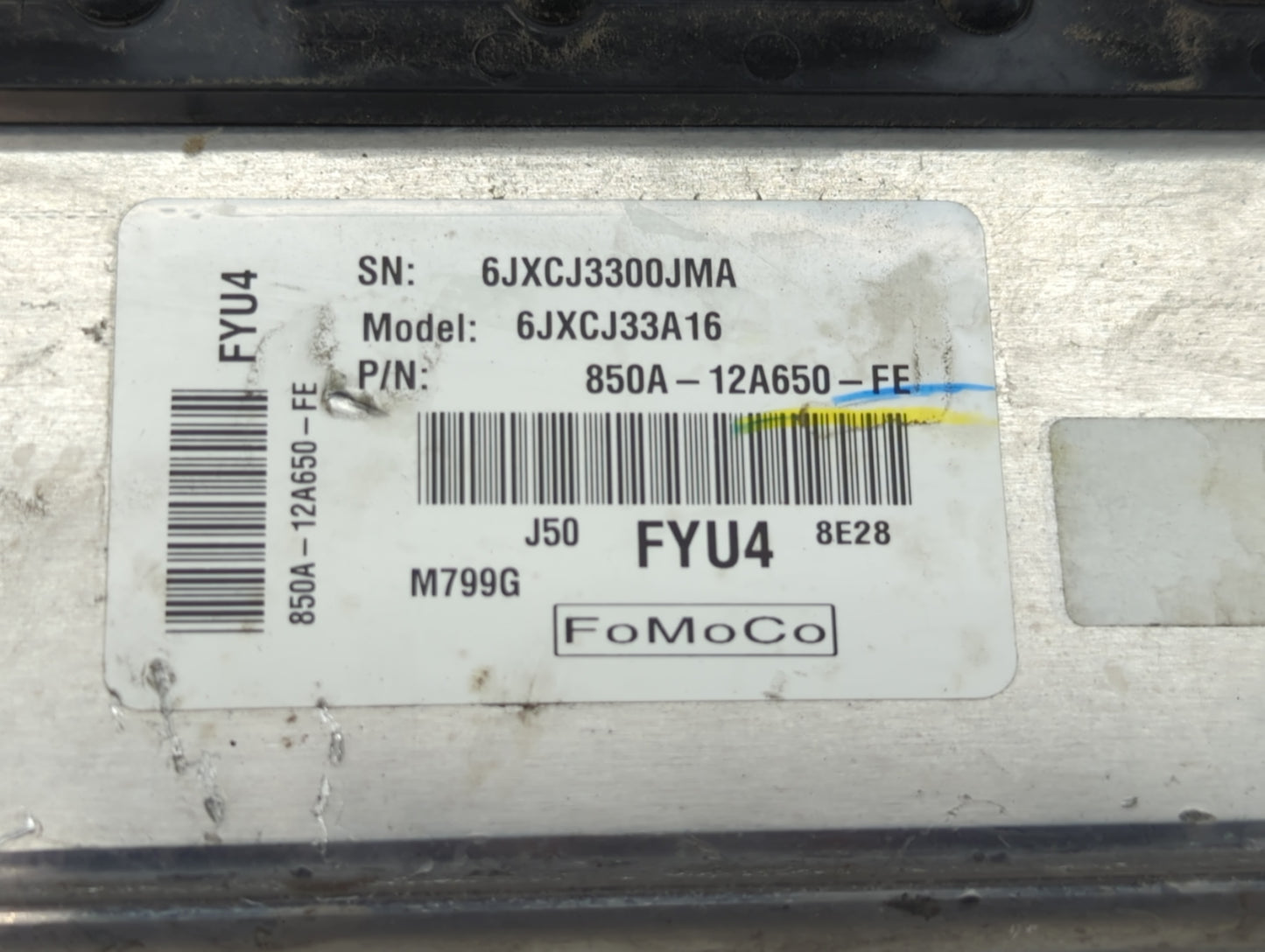 2011-2014 Hyundai Sonata PCM Engine Control Computer ECU ECM PCU OEM P/N:6JXCJ33A16 Fits Fits 2011 2012 2013 2014 OEM Used A
