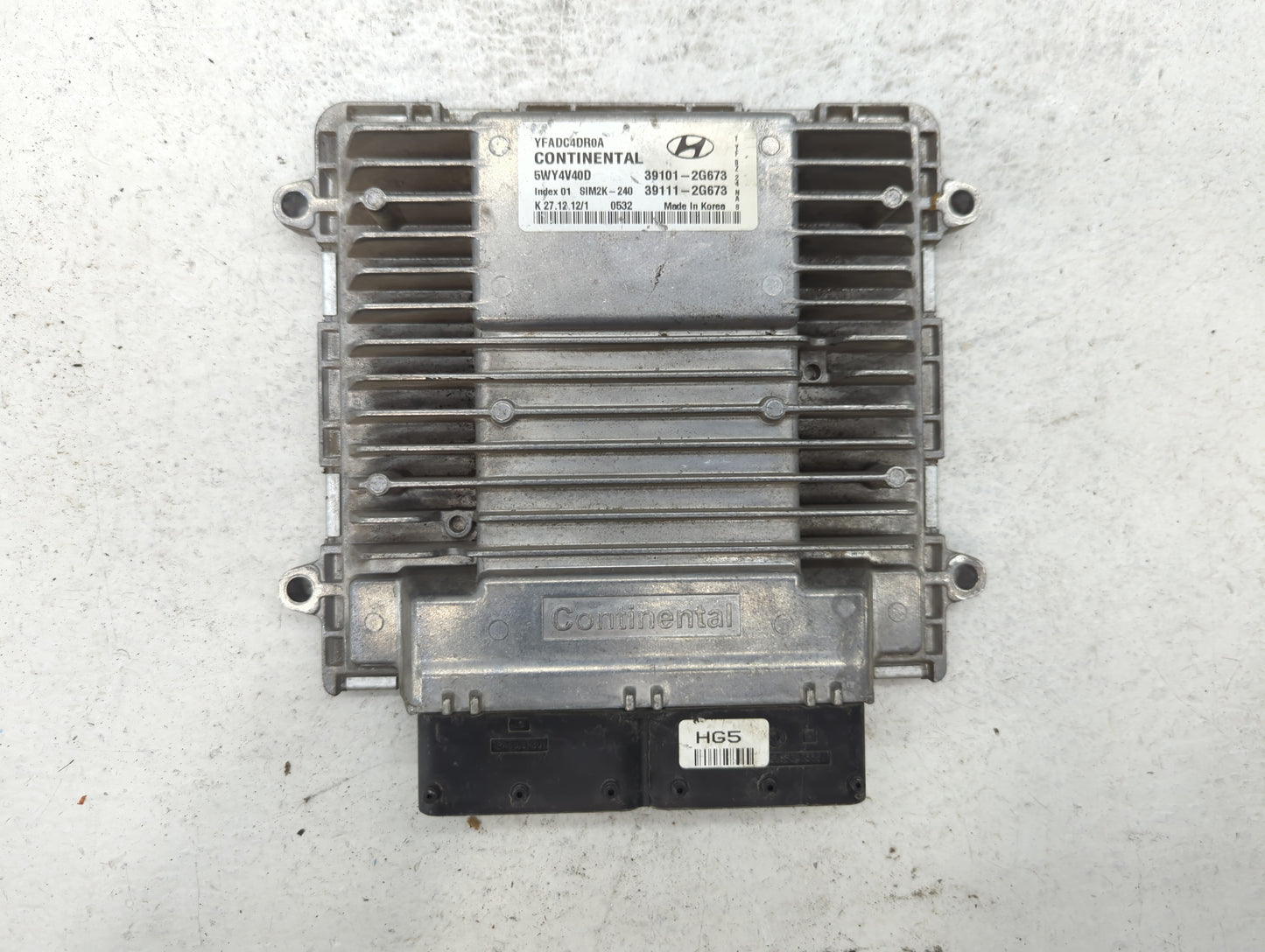2011-2014 Hyundai Sonata PCM Engine Control Computer ECU ECM PCU OEM P/N:39101-2G673 Fits Fits 2011 2012 2013 2014 OEM Used 