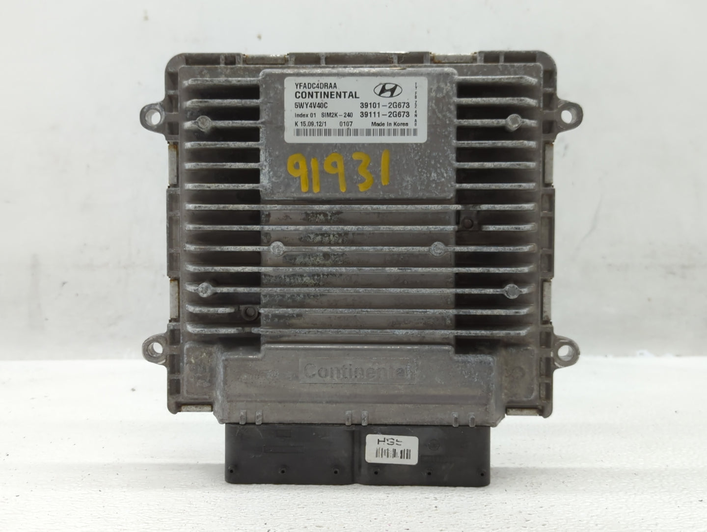 2011-2014 Hyundai Sonata PCM Engine Control Computer ECU ECM PCU OEM P/N:39101-2G673 Fits Fits 2011 2012 2013 2014 OEM Used 