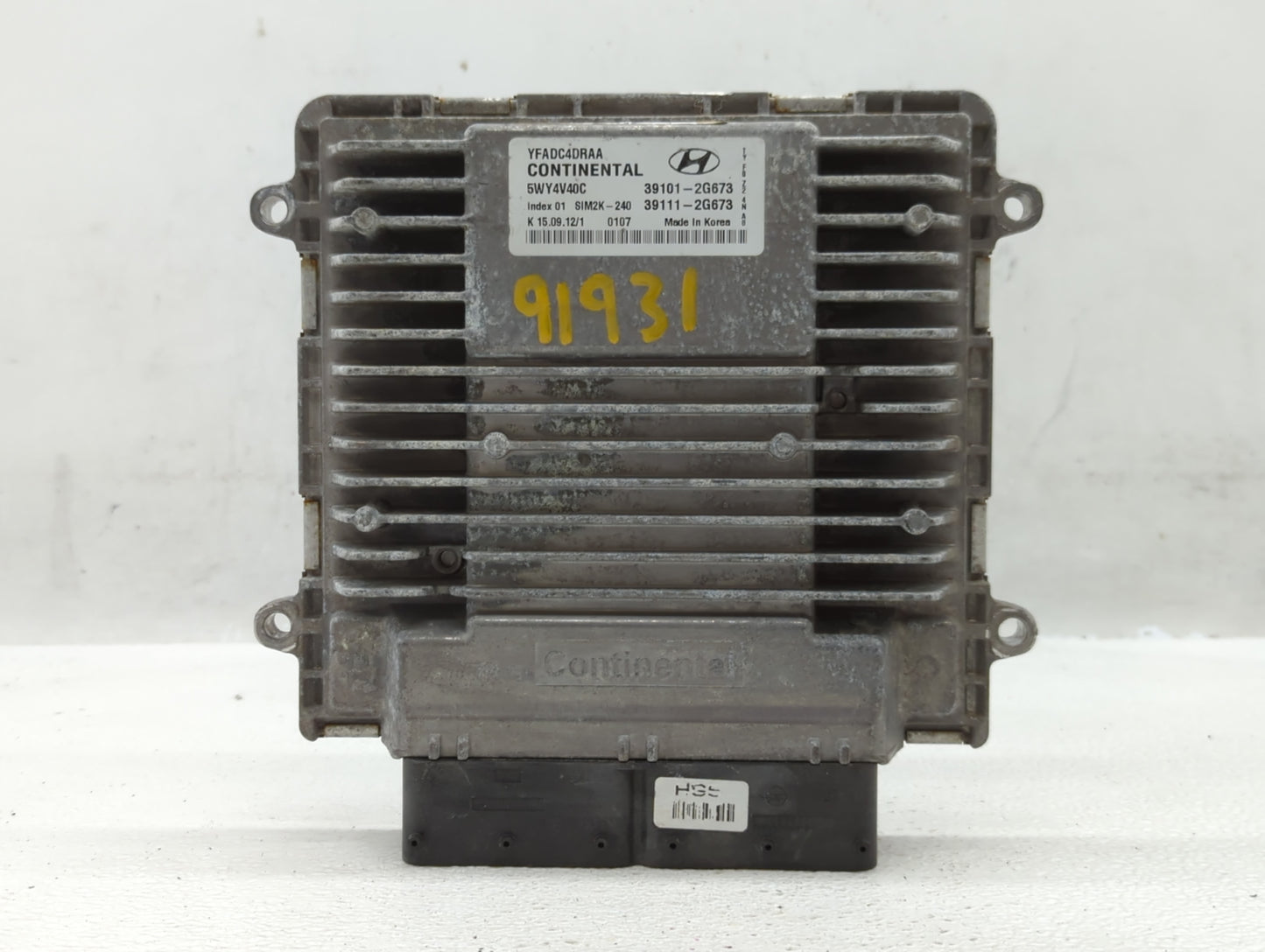 2011-2014 Hyundai Sonata PCM Engine Control Computer ECU ECM PCU OEM P/N:39101-2G673 Fits Fits 2011 2012 2013 2014 OEM Used 