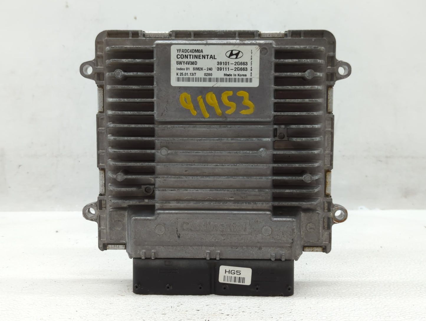 2011-2014 Hyundai Sonata PCM Engine Control Computer ECU ECM PCU OEM P/N:39101-2G663 Fits Fits 2011 2012 2013 2014 OEM Used 