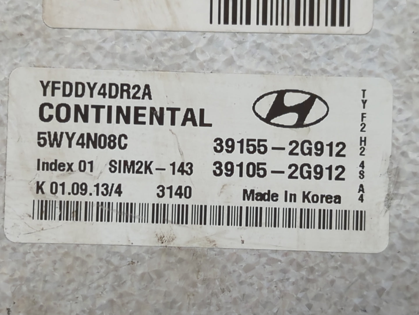 2011-2015 Hyundai Sonata PCM Engine Control Computer ECU ECM PCU OEM P/N:39155-2G912 Fits Fits 2011 2012 2013 2014 2015 OEM 