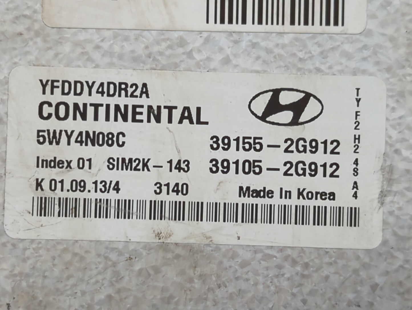 2011-2015 Hyundai Sonata PCM Engine Control Computer ECU ECM PCU OEM P/N:39155-2G912 Fits Fits 2011 2012 2013 2014 2015 OEM 