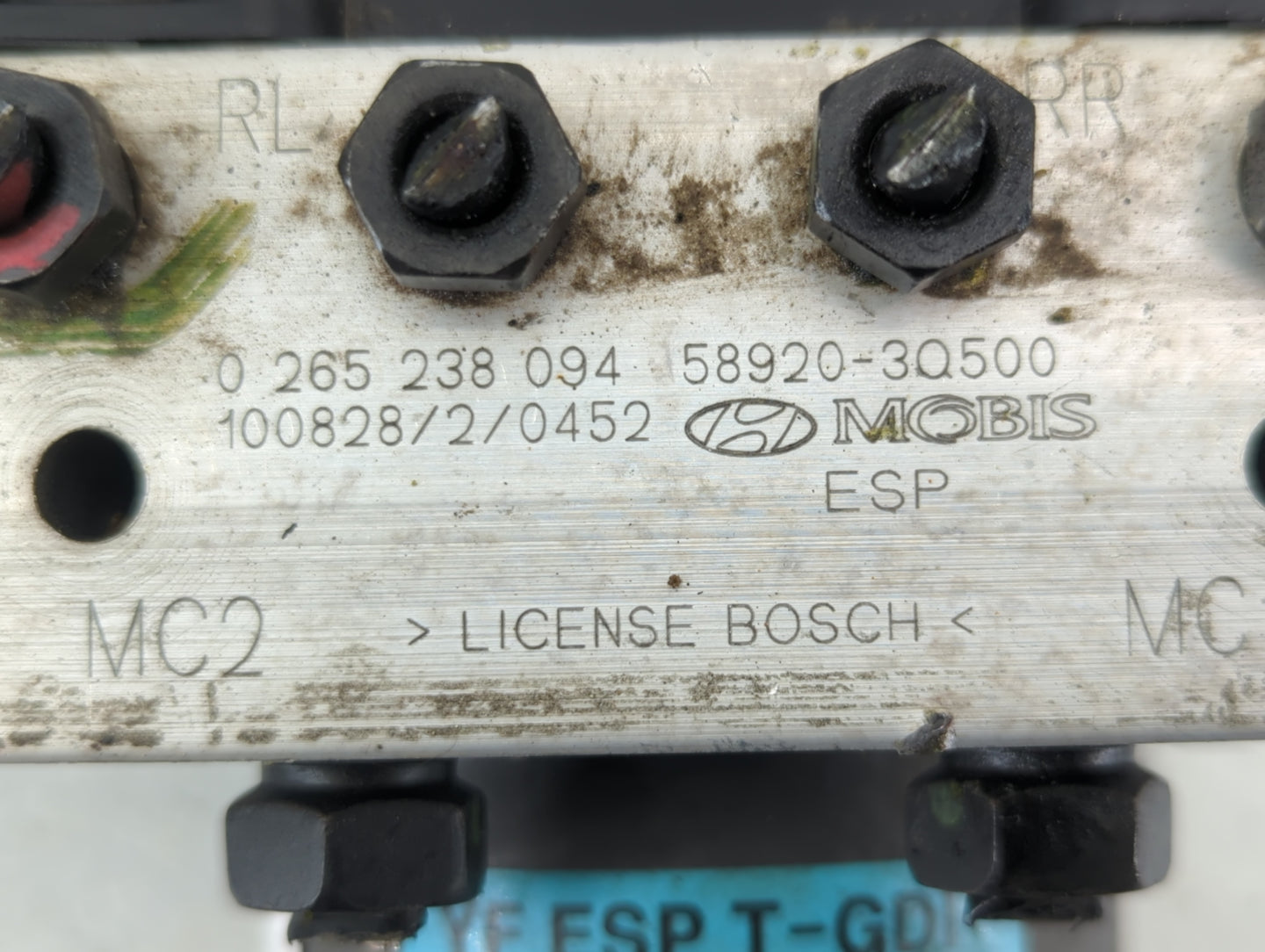 2011-2013 Hyundai Sonata ABS Pump Control Module Replacement P/N:58920-3Q500 Fits Fits 2011 2012 2013 OEM Used Auto Parts - 