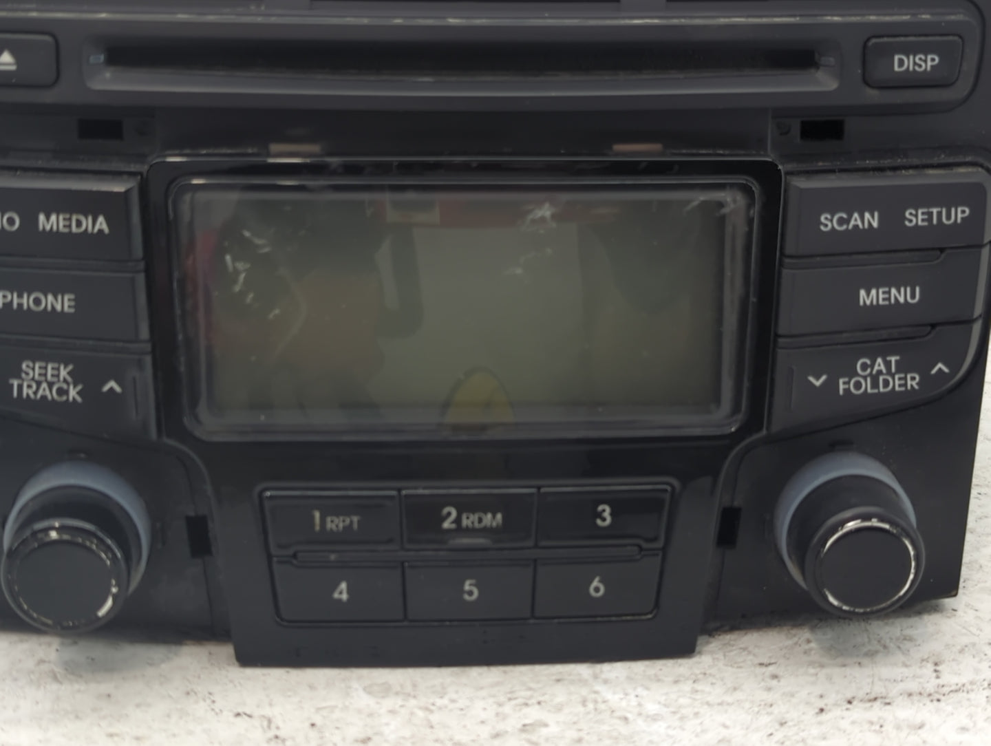 2013 Hyundai Sonata Radio AM FM Cd Player Receiver Replacement P/N:96560-3Q206 Fits OEM Used Auto Parts - Oemusedautoparts1.