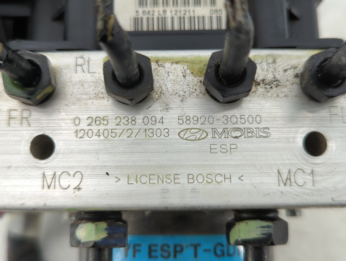2011-2013 Hyundai Sonata Anti-Lock Brake ABS Pump Module Actuator OEM P/N:58920-3Q500 Fits Fits 2011 2012 2013 OEM Used Auto