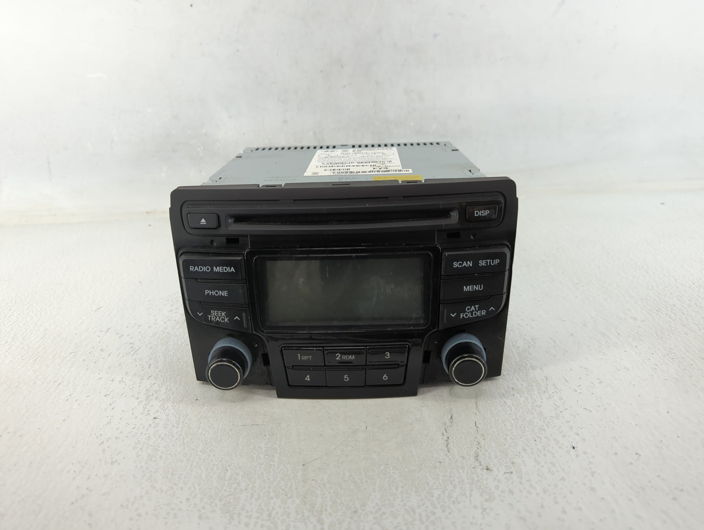 2012-2015 Hyundai Sonata Radio AM FM Cd Player Receiver Replacement P/N:96180-3Q6004X Fits Fits 2012 2013 2014 2015 OEM Used