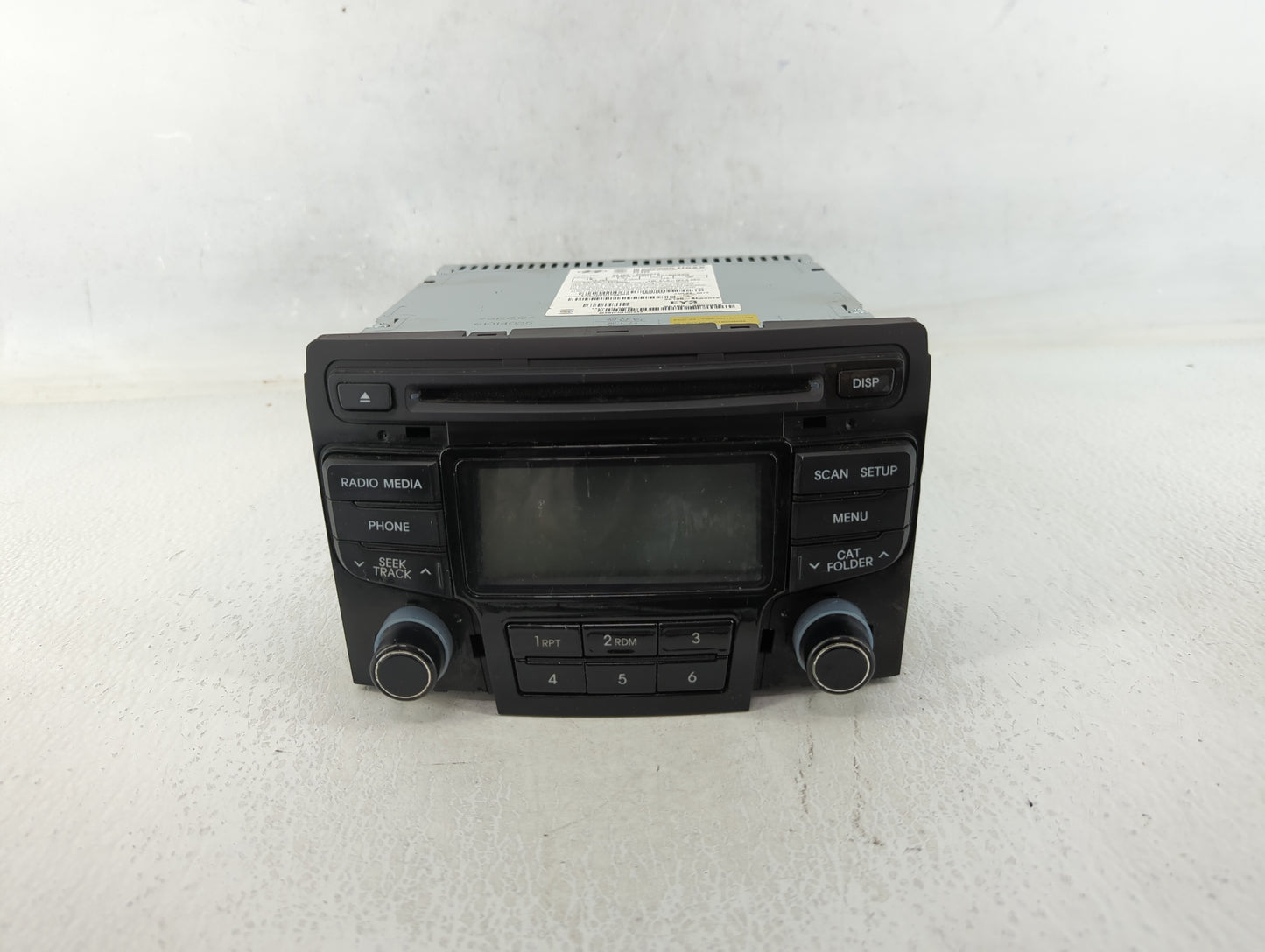 2012-2015 Hyundai Sonata Radio AM FM Cd Player Receiver Replacement P/N:96180-3Q6004X Fits Fits 2012 2013 2014 2015 OEM Used
