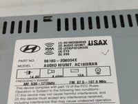 2012-2015 Hyundai Sonata Radio AM FM Cd Player Receiver Replacement P/N:96180-3Q6004X Fits Fits 2012 2013 2014 2015 OEM Used