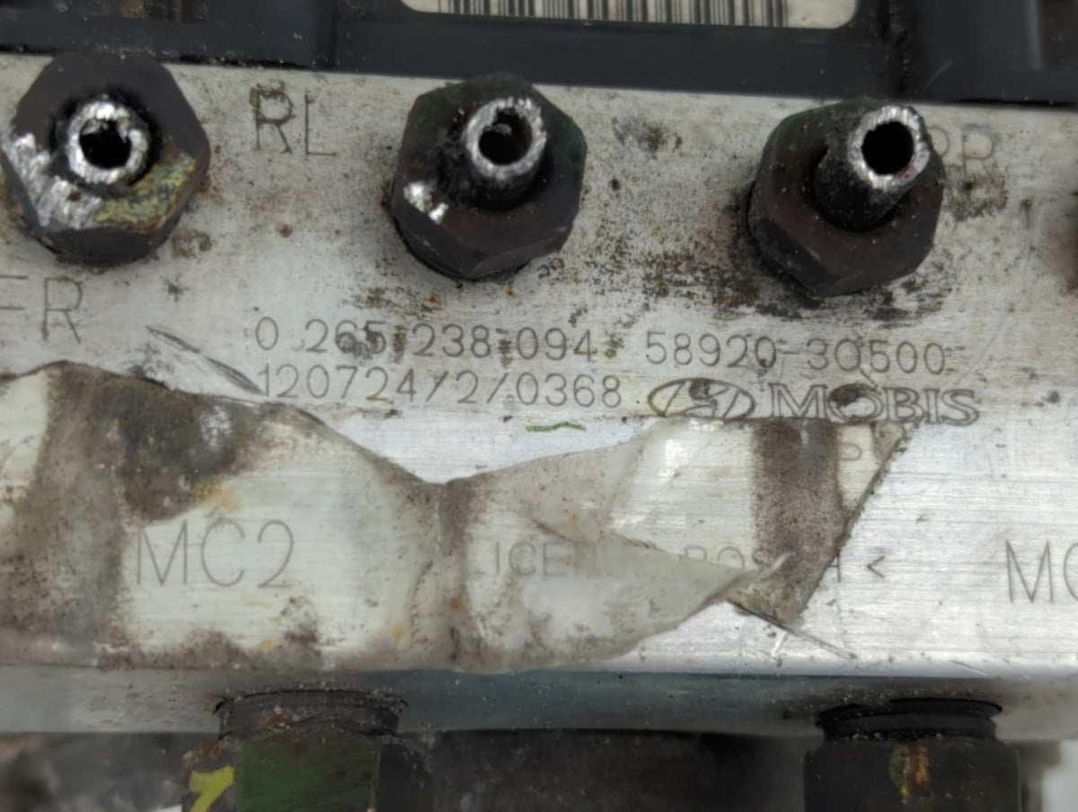 2011-2013 Hyundai Sonata Anti-Lock Brake ABS Pump Module Actuator OEM P/N:58920-30500 0 265 238 094 Fits Fits 2011 2012 2013
