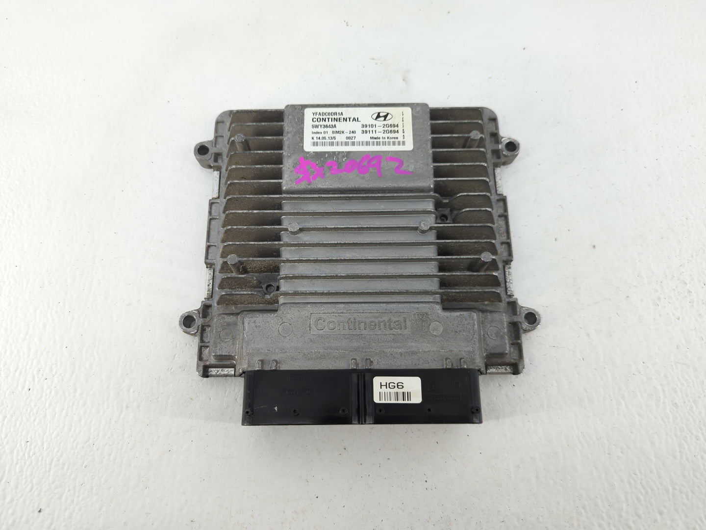 2011-2014 Hyundai Sonata PCM Engine Control Computer ECU ECM PCU OEM P/N:39111-2G693 39101-2G693 Fits Fits 2011 2012 2013 20