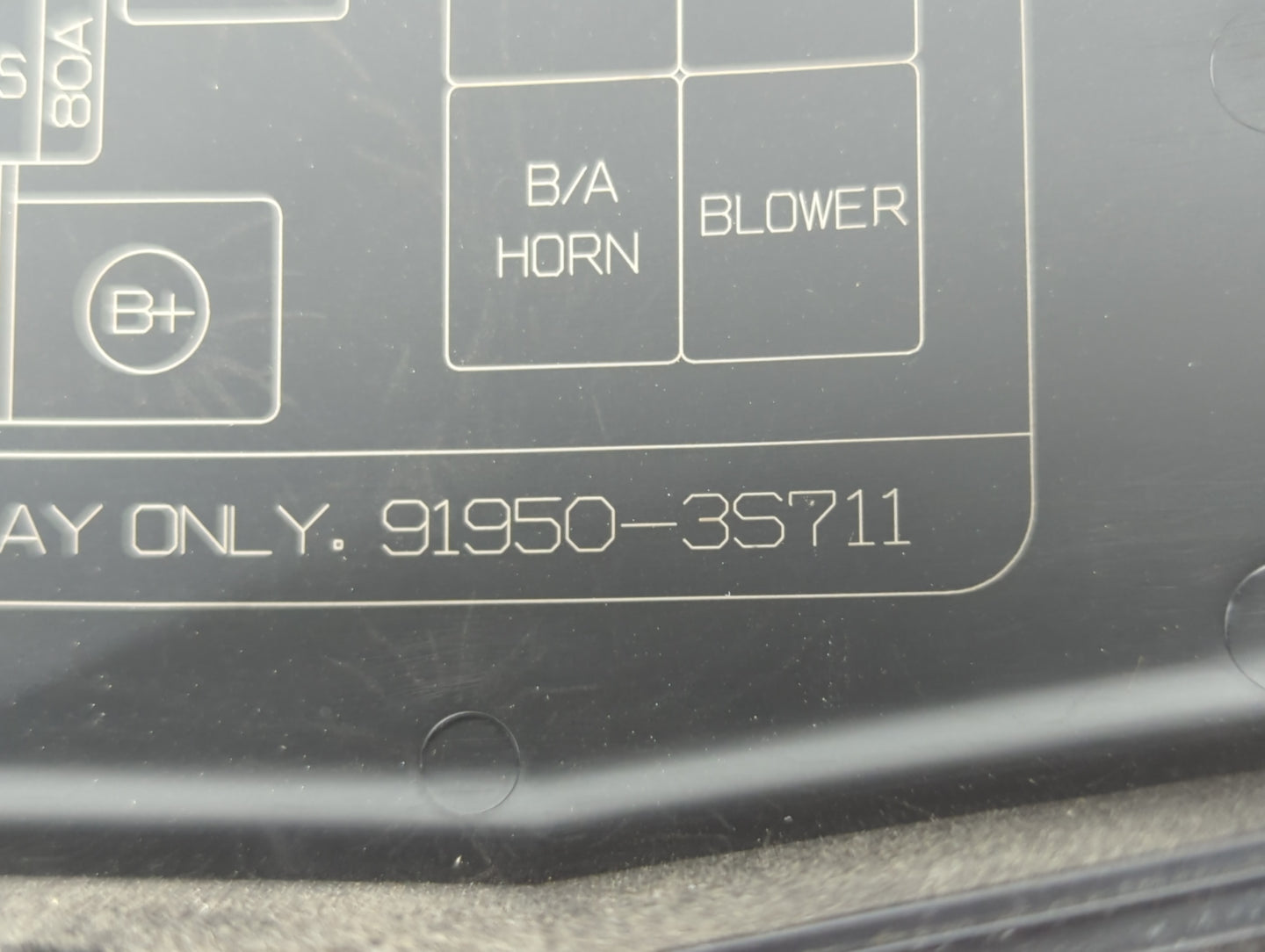 2011-2014 Hyundai Sonata Fusebox Fuse Box Panel Relay Module P/N:91950-3S711 Fits Fits 2011 2012 2013 2014 OEM Used Auto Par