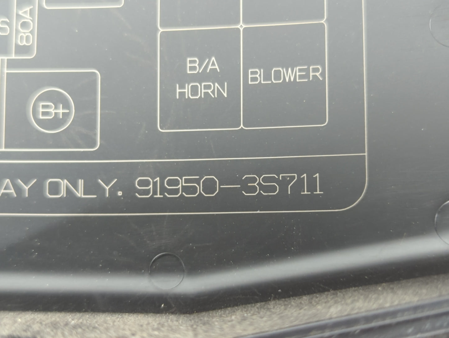 2011-2014 Hyundai Sonata Fusebox Fuse Box Panel Relay Module P/N:91950-3S711 Fits Fits 2011 2012 2013 2014 OEM Used Auto Par