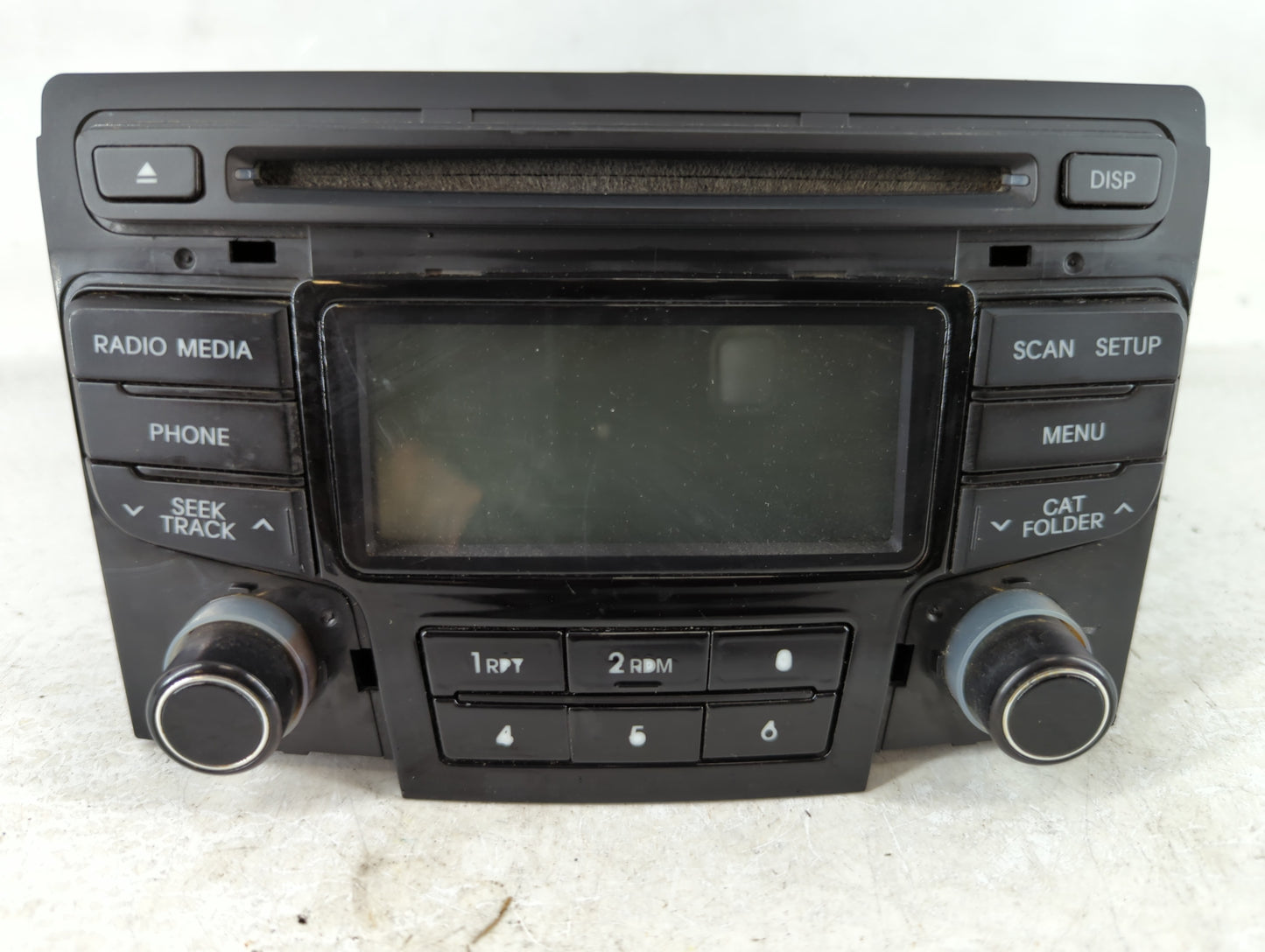 2012-2014 Hyundai Sonata Radio AM FM Cd Player Receiver Replacement P/N:96180-3Q700 Fits Fits 2012 2013 2014 OEM Used Auto P