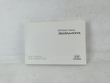 2013 Hyundai Sonata Owners Manual Book Guide P/N:A3S0-EU2NE OEM Used Auto Parts