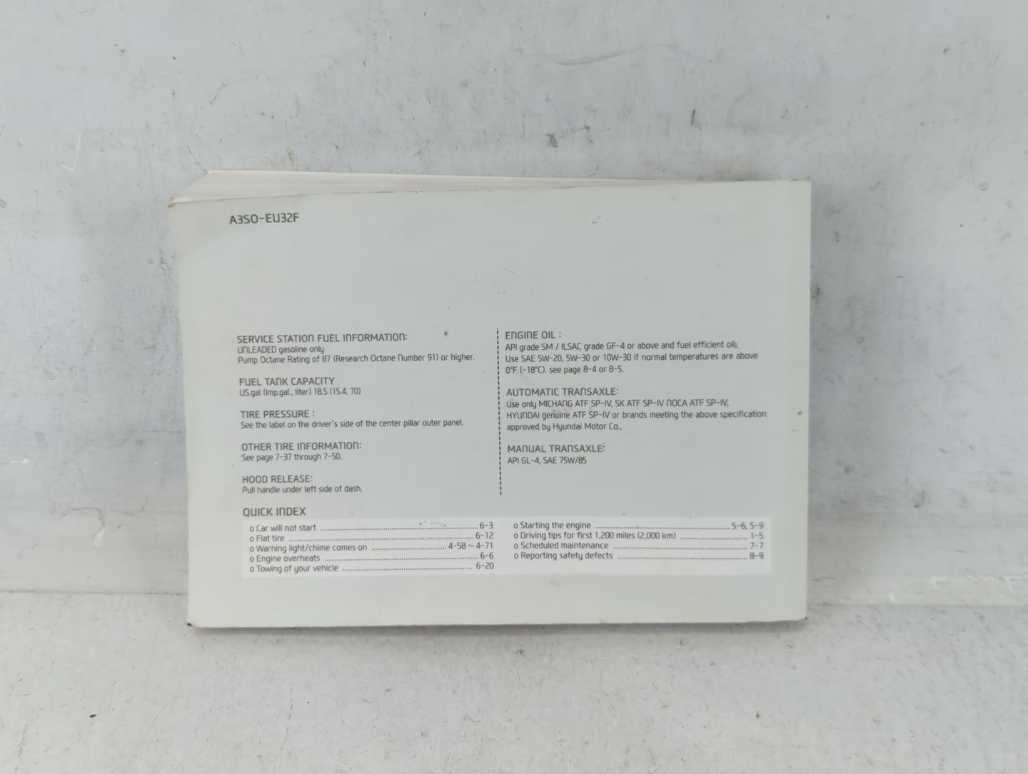 2013 Hyundai Sonata Owners Manual Book Guide OEM Used Auto Parts - Oemusedautoparts1.com