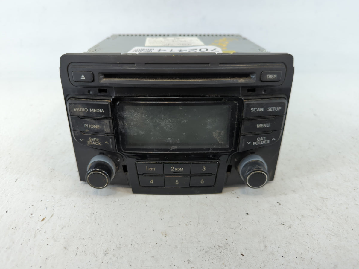 2012-2014 Hyundai Sonata Am Fm Cd Player Radio Receiver 702414 - Oemusedautoparts1.com