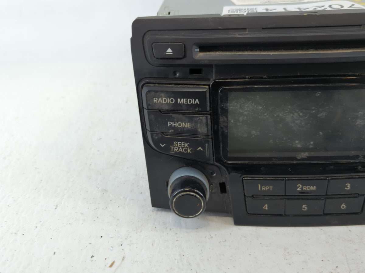 2012-2014 Hyundai Sonata Am Fm Cd Player Radio Receiver 702414 - Oemusedautoparts1.com