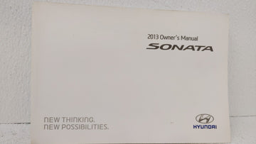 2013 Hyundai Sonata Owners Manual Book Guide OEM Used Auto Parts - Oemusedautoparts1.com