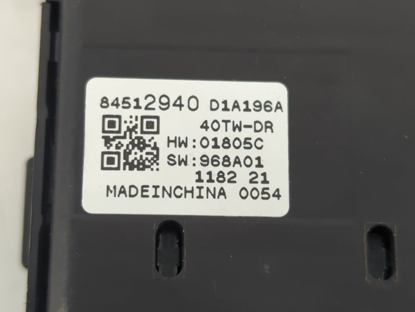 2011-2015 Hyundai Sonata Master Power Window Switch Replacement Driver Side Left P/N:D1A196A 84512940 Fits OEM Used Auto Par