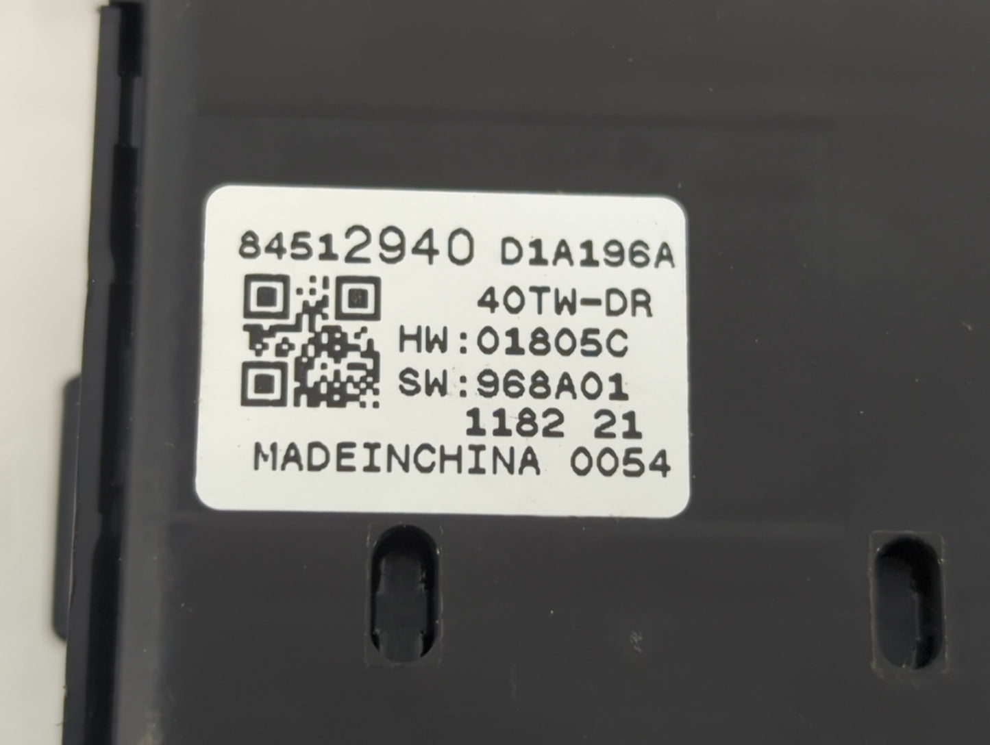 2011-2015 Hyundai Sonata Master Power Window Switch Replacement Driver Side Left P/N:D1A196A 84512940 Fits OEM Used Auto Par