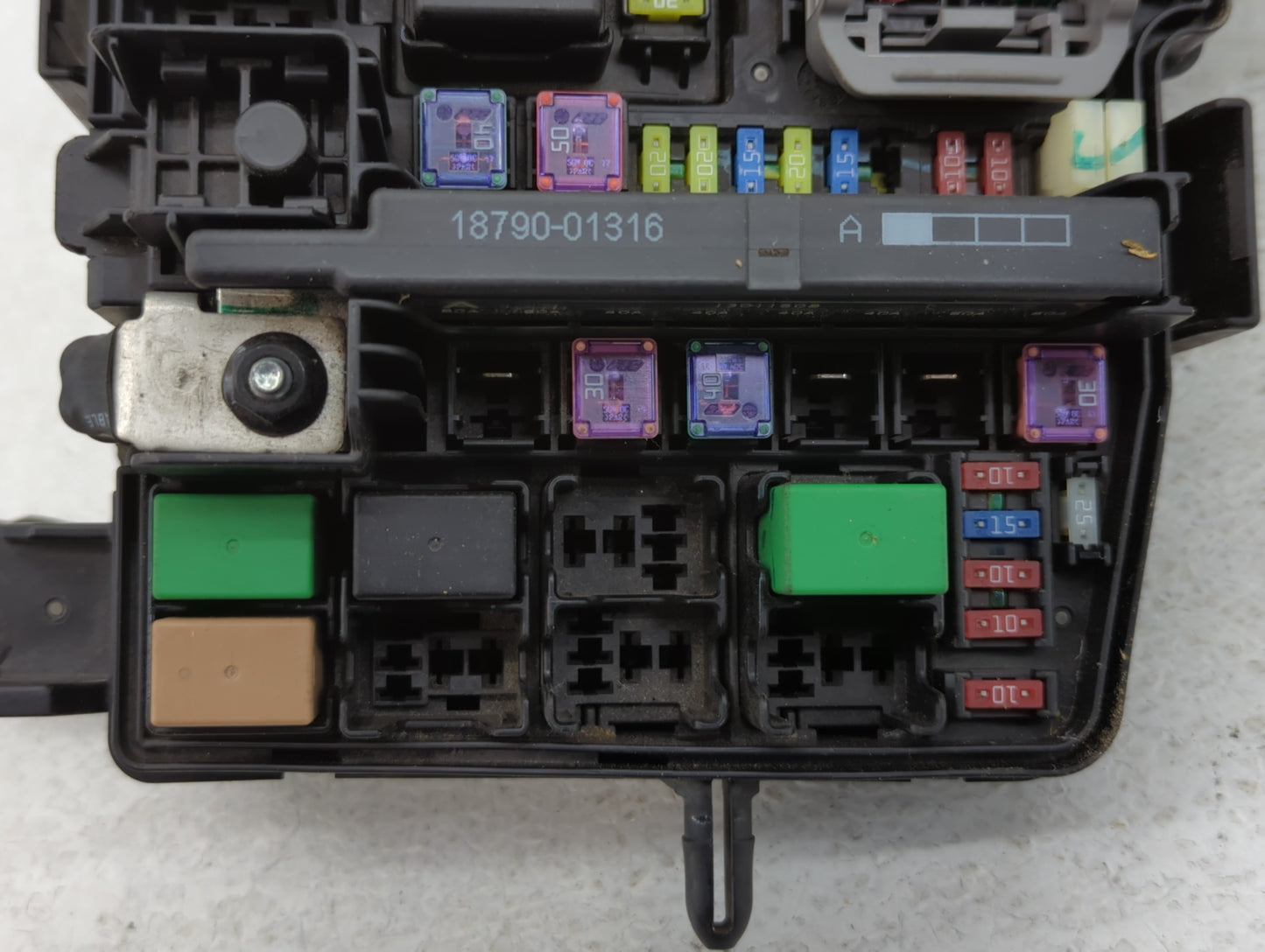 2011-2014 Hyundai Sonata Fusebox Fuse Box Panel Relay Module P/N:VS912003Q094YB Fits Fits 2011 2012 2013 2014 OEM Used Auto 
