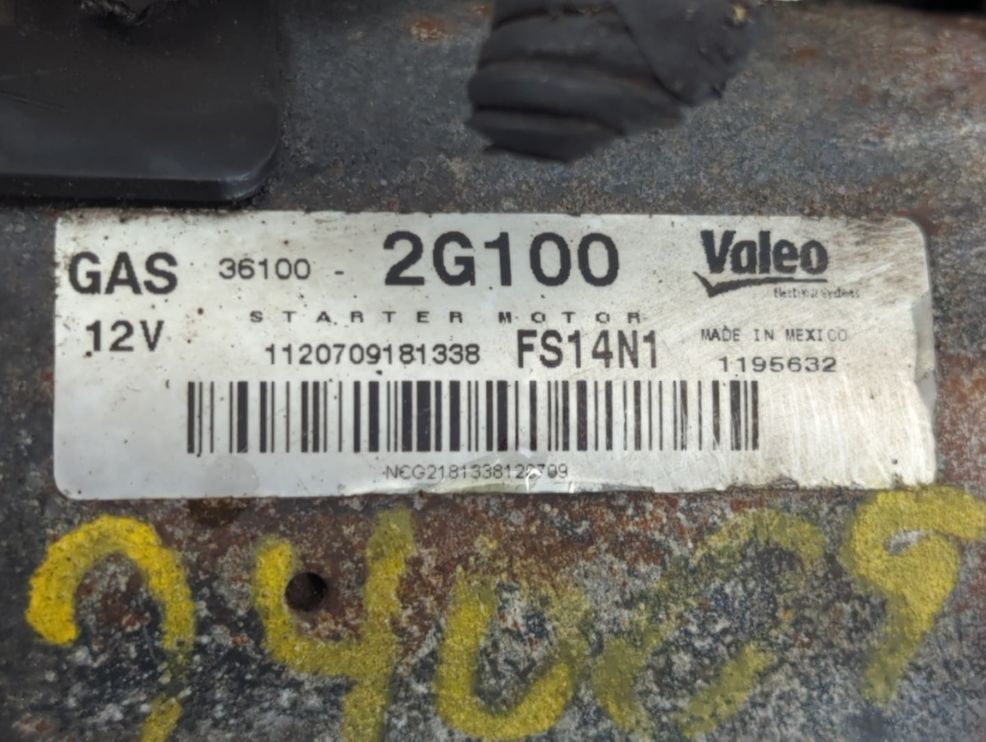 2008-2014 Hyundai Sonata Car Starter Motor Solenoid OEM P/N:36100-2G100 Fits Fits 2008 2009 2010 2011 2012 2013 2014 OEM Use