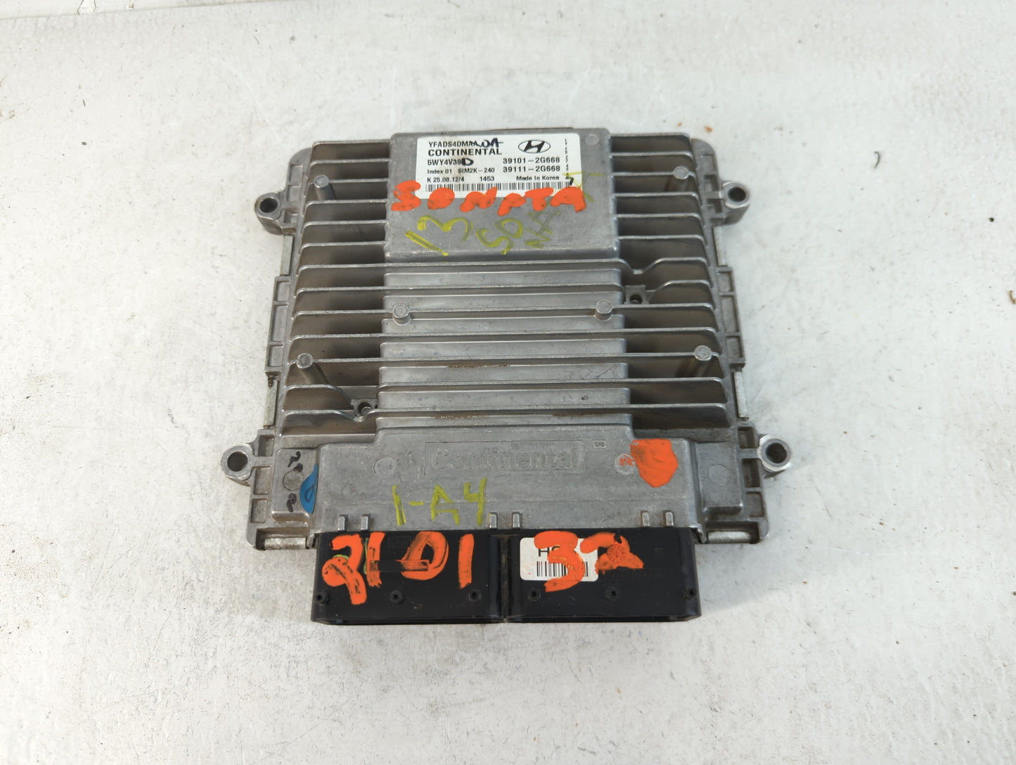 2011-2014 Hyundai Sonata PCM Engine Control Computer ECU ECM PCU OEM P/N:39101-2G688 39111-2G668 Fits Fits 2011 2012 2013 20