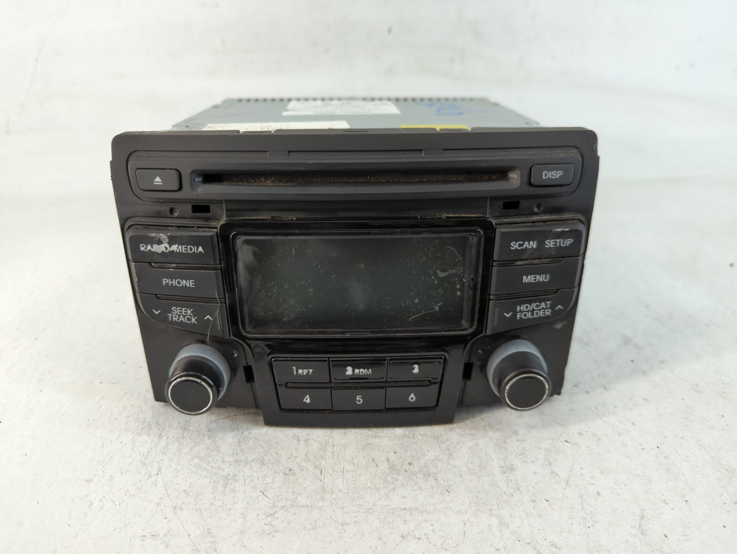 2013-2014 Hyundai Sonata Radio AM FM Cd Player Receiver Replacement P/N:96190-3Q600 Fits Fits 2013 2014 OEM Used Auto Parts 