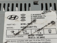 2013-2014 Hyundai Sonata Radio AM FM Cd Player Receiver Replacement P/N:96190-3Q600 Fits Fits 2013 2014 OEM Used Auto Parts 