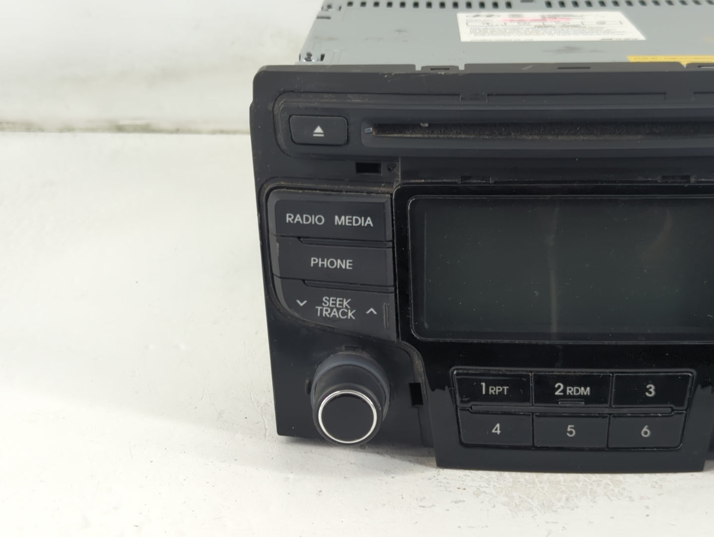 2013 Hyundai Sonata Radio AM FM Cd Player Receiver Replacement P/N:96180-3Q700 Fits OEM Used Auto Parts - Oemusedautoparts1.