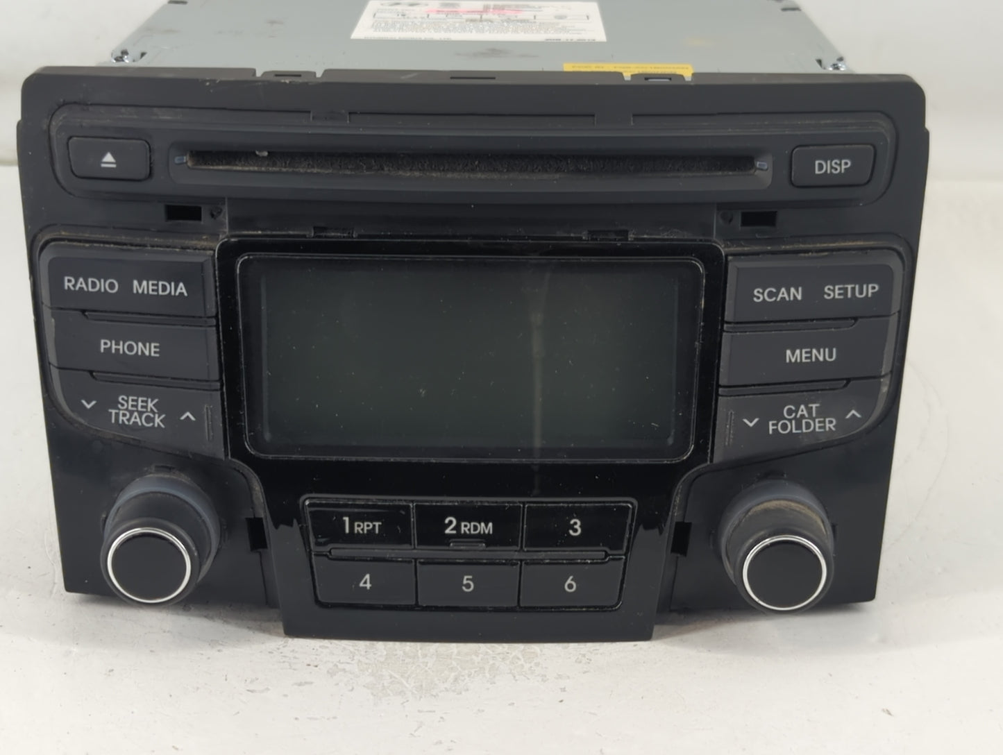 2013 Hyundai Sonata Radio AM FM Cd Player Receiver Replacement P/N:96180-3Q700 Fits OEM Used Auto Parts - Oemusedautoparts1.