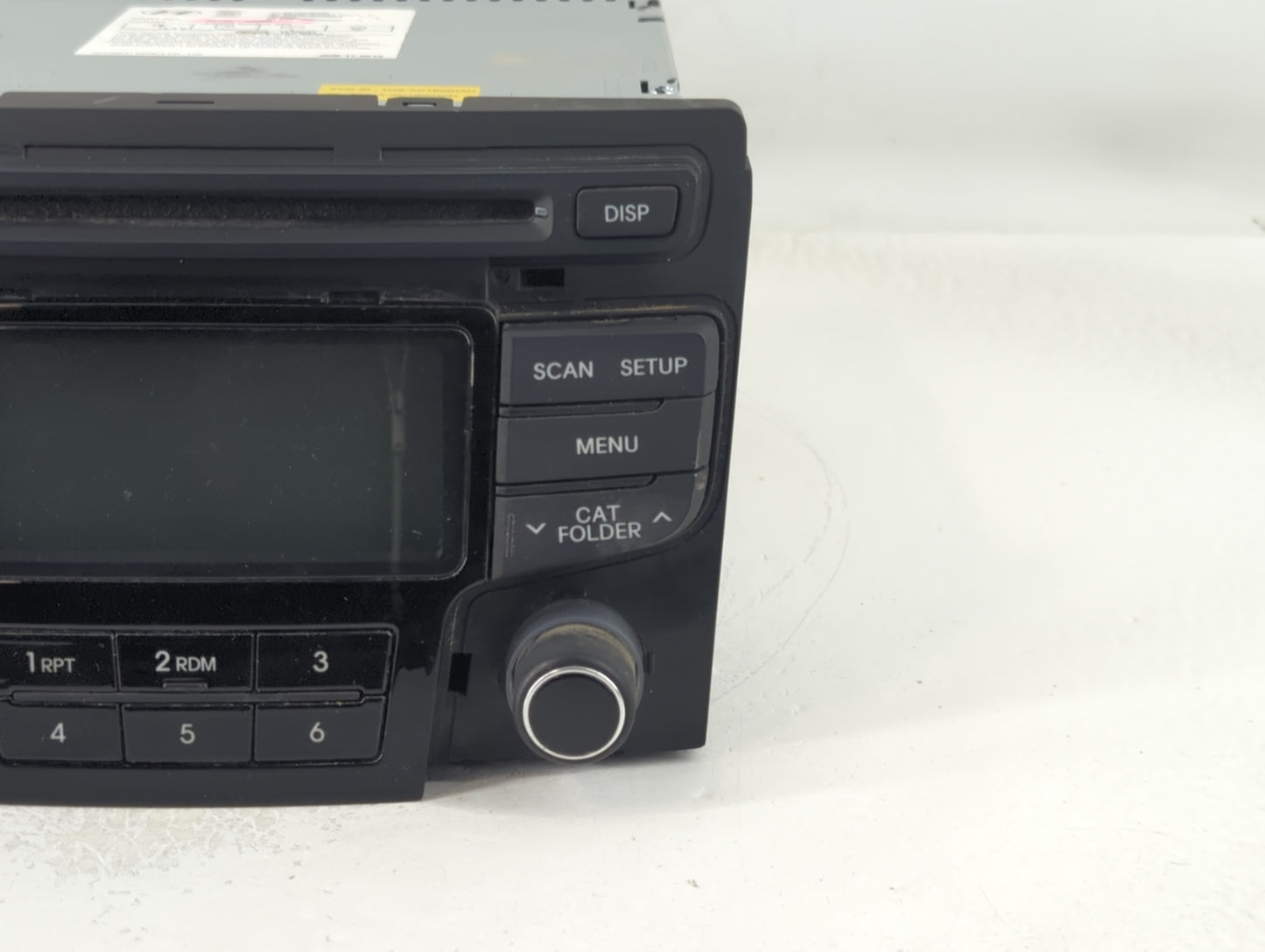2013 Hyundai Sonata Radio AM FM Cd Player Receiver Replacement P/N:96180-3Q700 Fits OEM Used Auto Parts - Oemusedautoparts1.