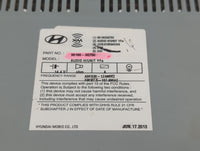 2013 Hyundai Sonata Radio AM FM Cd Player Receiver Replacement P/N:96180-3Q700 Fits OEM Used Auto Parts - Oemusedautoparts1.